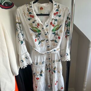 NWT Farm Rio Patanga Embroidered Mini Dress size M